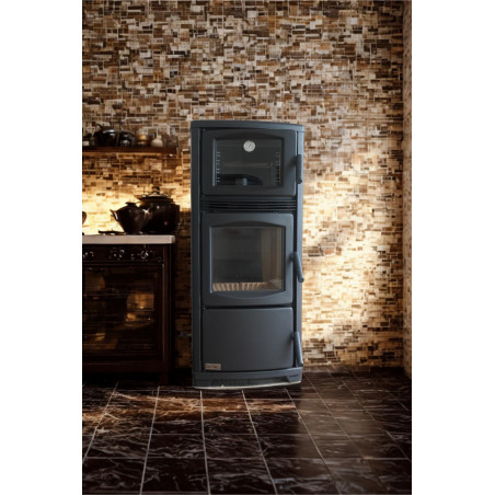 Kaminofen DKS 19 mit großer Sichtscheibe, Backfach und Holzfeuer – ideal für Wohnküche oder Stube Kaminofen DKS 19 mit großer Sichtscheibe, Backfach und Holzfeuer – ideal für Wohnküche oder Stube